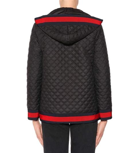 gucci jacquard logo skirt|gucci black diamond quilted coat.